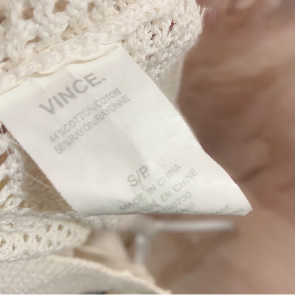 Vince Ivory Cable Knit Cardigan - Picture 8 of 9